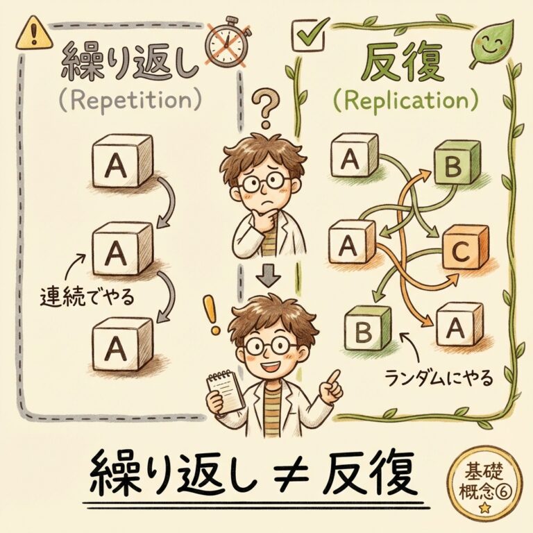繰り返しと反復の違いとは？混同しやすい用語を解説
