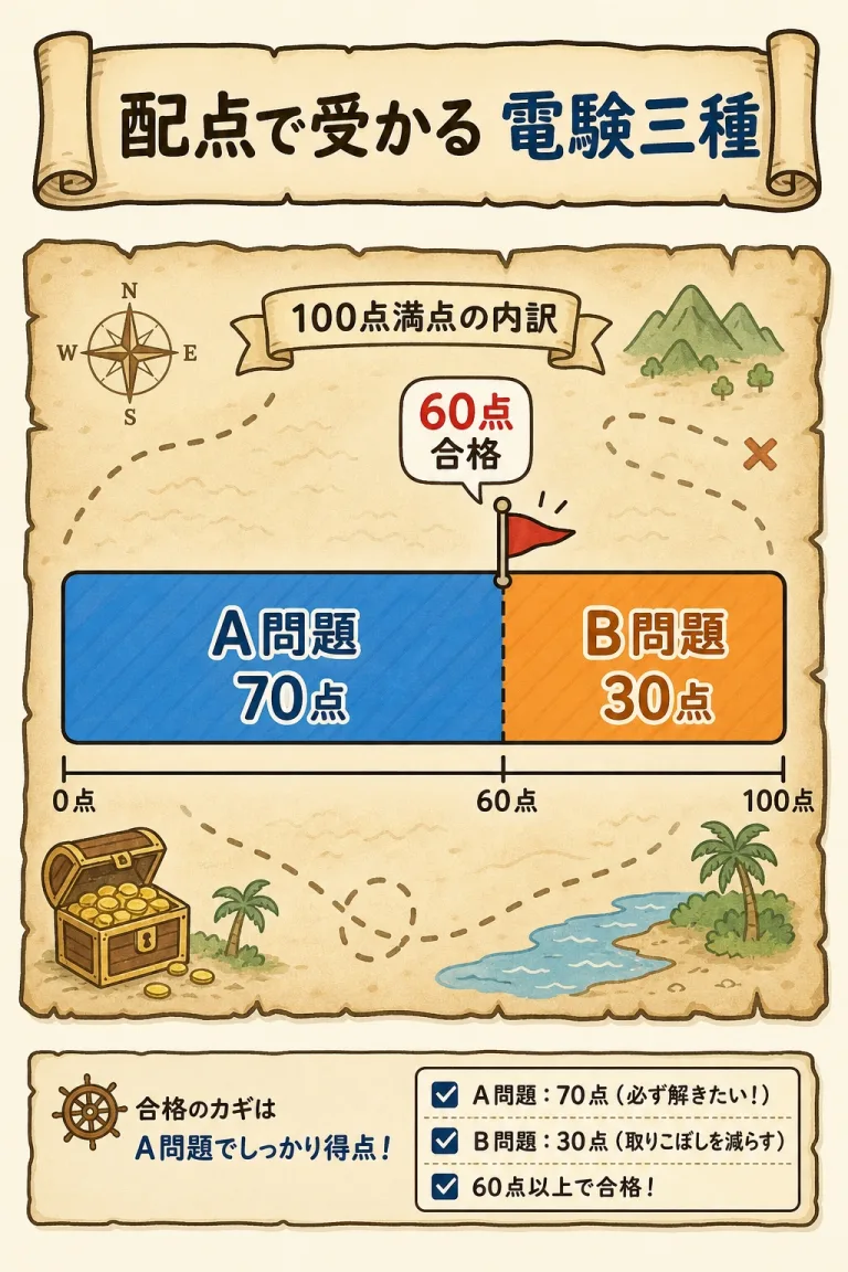 電験三種は配点で受かる｜B問題から逆算する最短得点戦略マップ