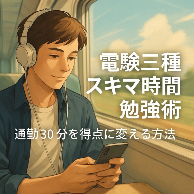 電験三種 スキマ時間勉強術｜通勤30分を得点に変える方法