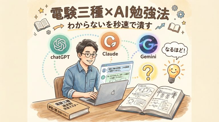 電験三種×AI勉強法｜過去問の「わからない」を秒速で潰すプロンプト術