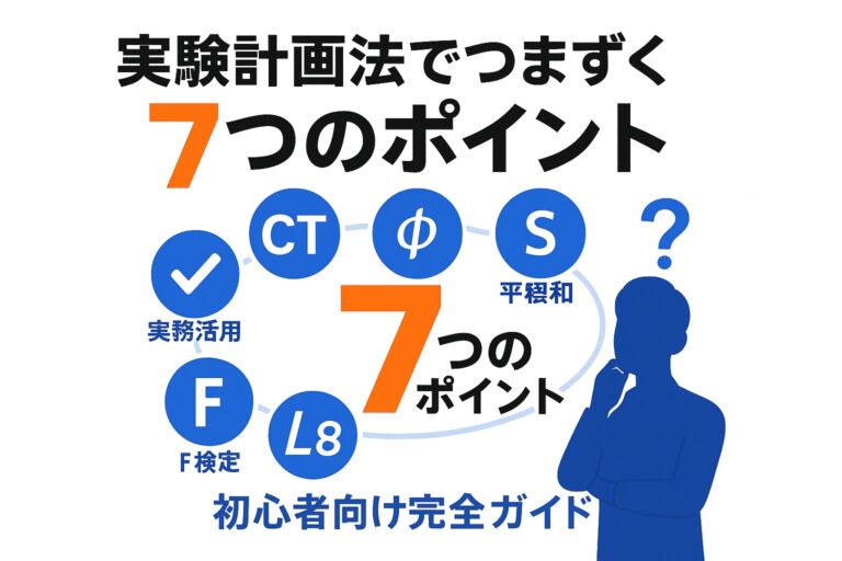 【初心者向け】実験計画法でつまずく7つのポイントと解決策