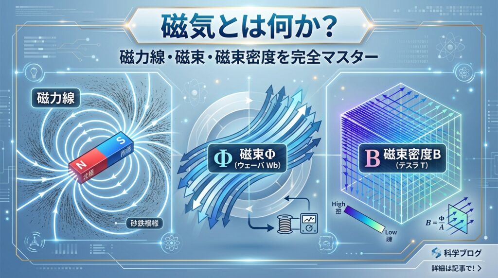 【電験三種・理論】磁気とは何か?|磁力線・磁束・磁束密度の基礎 - soloblog