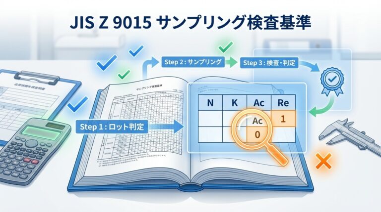 JIS Z 9015（計数抜取検査）の使い方｜表の読み方を実例で完全マスター