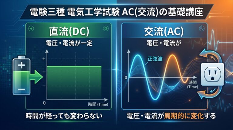 交流とは？直流との違いと正弦波・周波数・実効値をやさしく図解