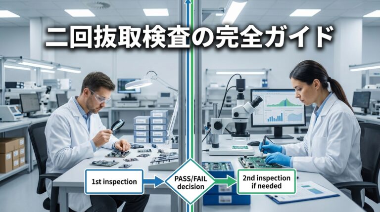【図解でわかる】二回抜取検査の具体的な進め方