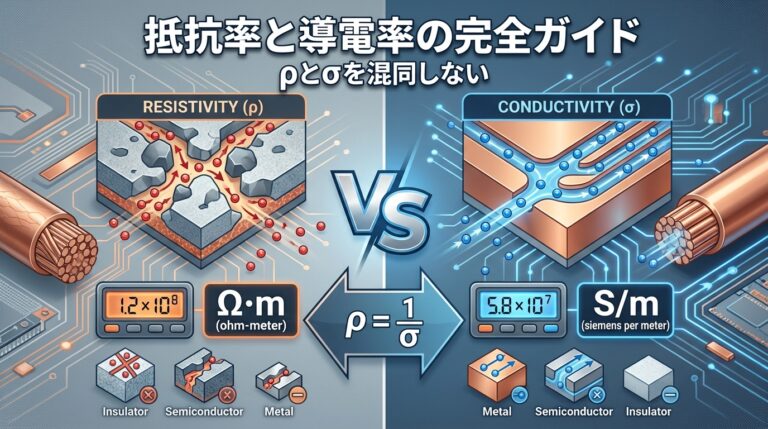 抵抗率と導電率の違い｜ρとσを混同しないための完全ガイド