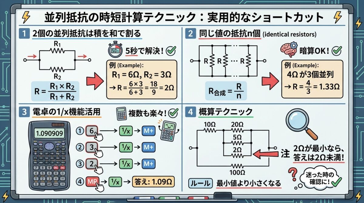 合成抵抗の計算テクニック|直列・並列・複雑回路を一発で解く【直流回路 第3回】 - soloblog