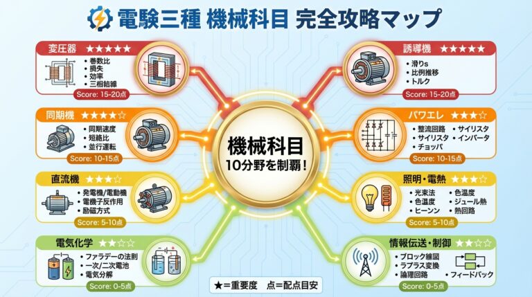電験三種 機械の全体像と勉強戦略｜10分野の攻略法と合格への最短ルート