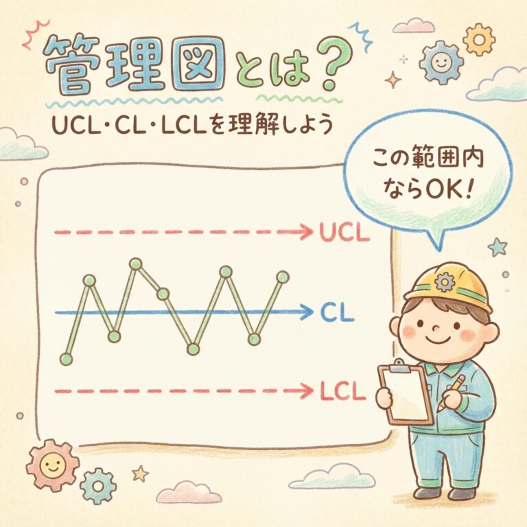 管理図とは？目的と見方・作り方をやさしく図解｜UCL・CL・LCLの意味と種類（作成ツール付き）