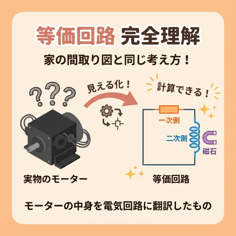 三相誘導電動機の等価回路｜複雑な回路をイメージで攻略