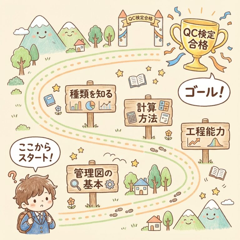 【QC検定】管理図と工程能力指数の完全ロードマップ｜学習順序と全体像