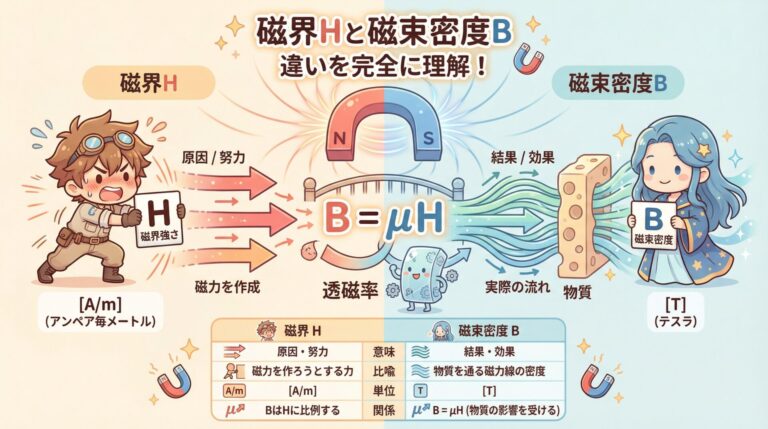 磁界Hと磁束密度Bの違いを完全理解｜HとBを混同しないための実践ガイド