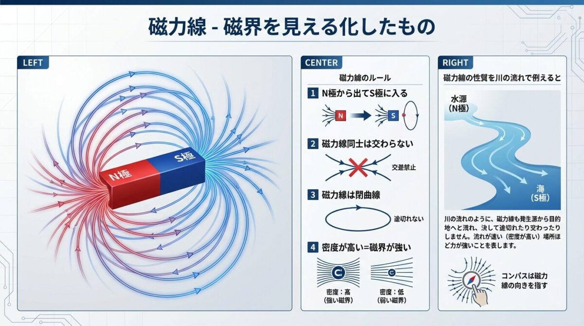【電験三種・理論】磁気とは何か?|磁力線・磁束・磁束密度の基礎 - soloblog