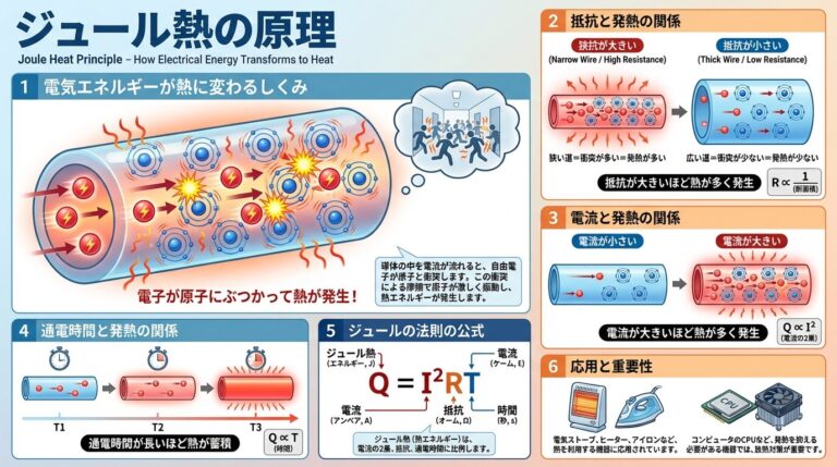 ジュール熱とは？｜Q=I²Rtで電熱線の発熱を計算する