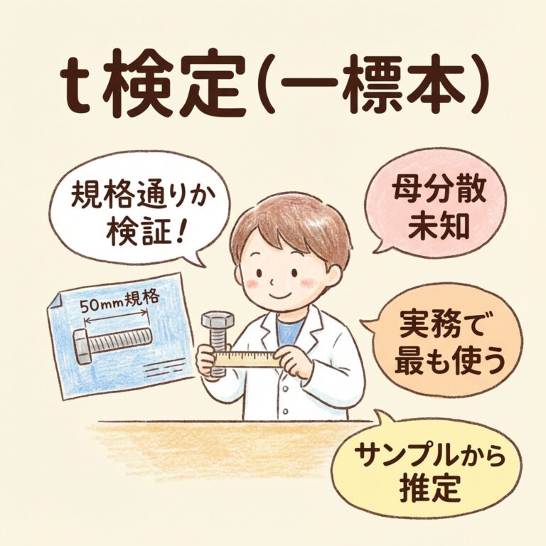 t検定（一標本）｜「規格通りか？」を検証する実務の基本
