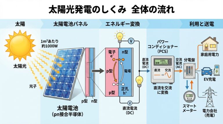 太陽光発電の原理｜太陽電池の種類と最大電力点追従(MPPT)を完全図解
