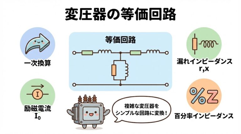 変圧器の等価回路を完全攻略｜一次換算・簡易等価回路・%Zを図解でマスター