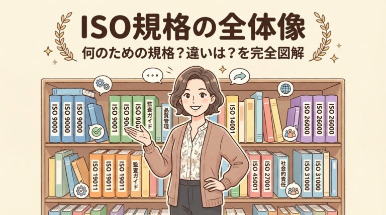 ISO9000とISO9001の違い｜ISO19011・ISO26000も含めて全体像を整理
