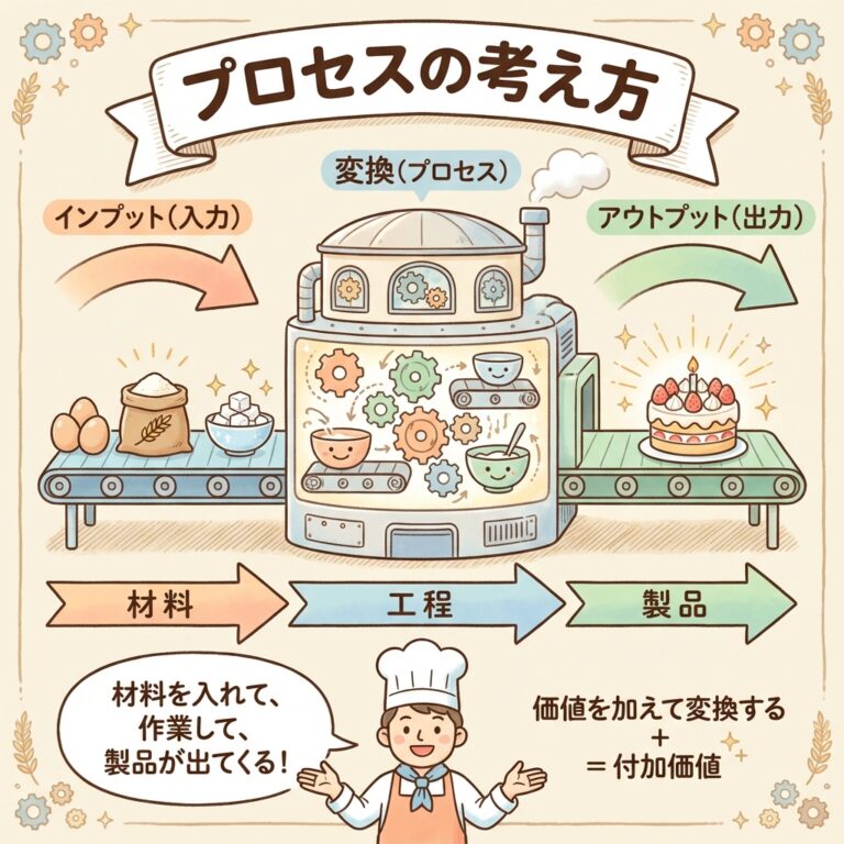 プロセス（工程）の考え方｜インプット・アウトプット・変換