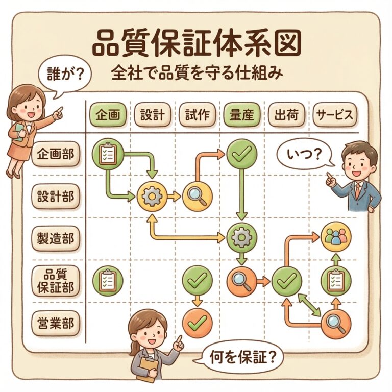 品質保証体系図の作り方｜全社的な品質保証の見える化
