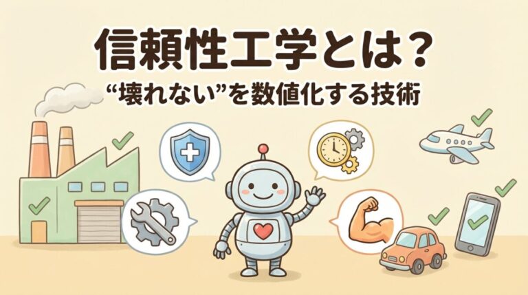 信頼性工学とは？｜製品が"壊れない"を数値化する技術を完全図解