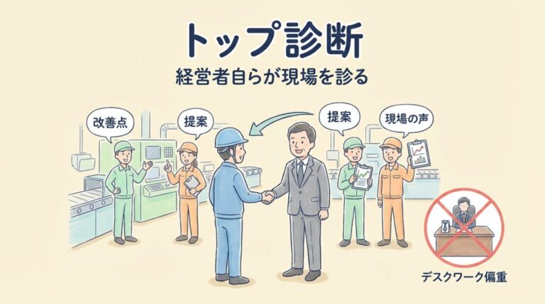 トップ診断｜経営者自らが現場を診る意義と方法