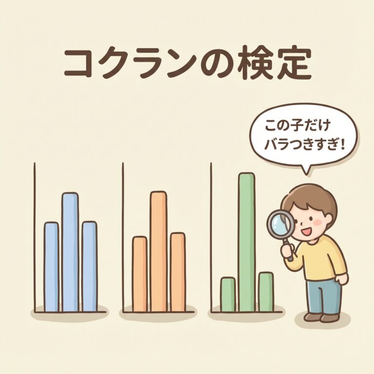 コクランの検定とは？｜「バラつきの足並み」を揃えるための前座検定