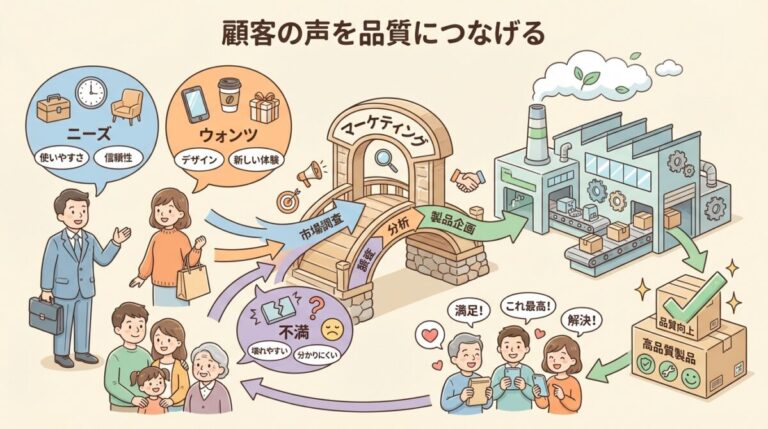 マーケティングと品質管理｜顧客ニーズを品質につなげる