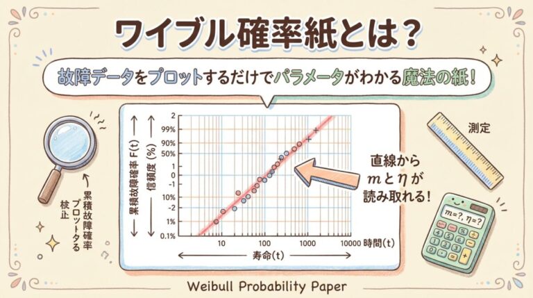 ワイブル確率紙の使い方｜故障データからパラメータを推定する方法