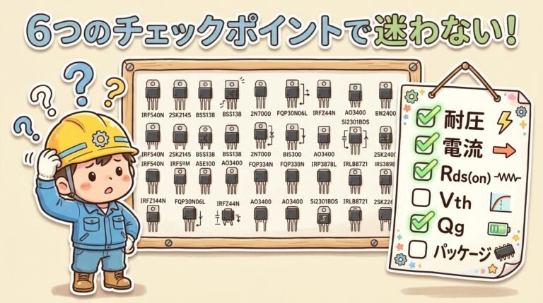 パワーMOSFETの選び方｜6つのチェックポイント