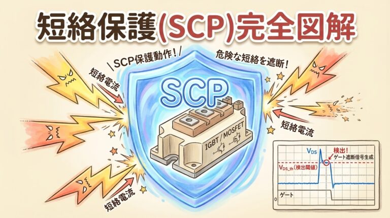 短絡保護（SCP）の設計｜デサチュレーション検出とソフトシャットダウン