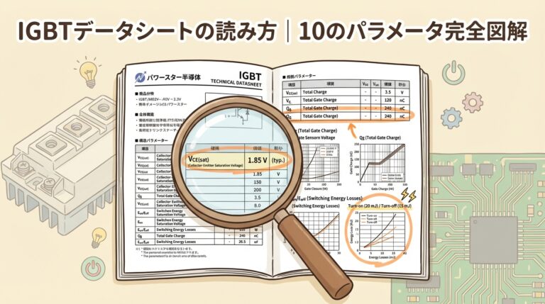 IGBTのデータシートの読み方｜ゲート駆動設計に必要な10のパラメータを完全図解