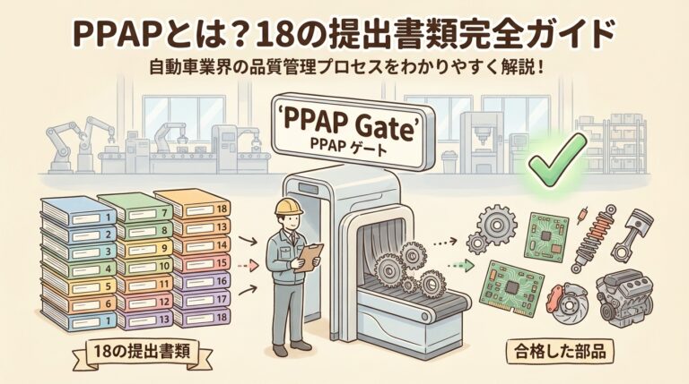 PPAPとは？生産部品承認の18項目と提出レベル｜チェックリスト付き