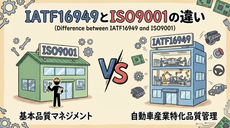 IATF16949とISO9001の違い｜「うちの会社はどっちが必要？」を判定チャートで即解決