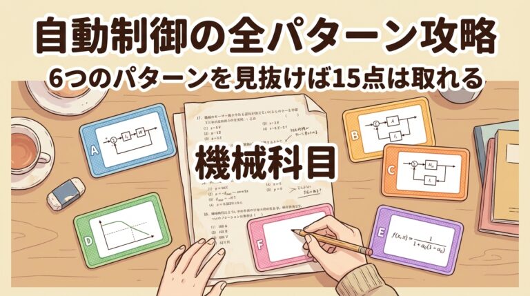 自動制御の全パターン攻略｜過去問の出題傾向と解法フローチャート