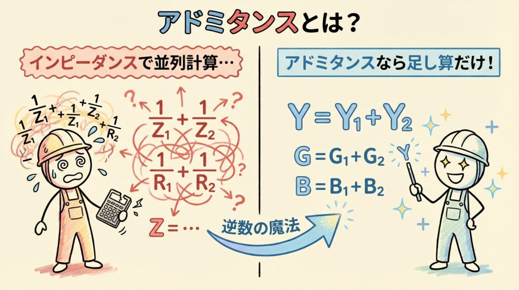 アドミタンスとは?|並列回路の計算が10倍ラクになる「逆数の魔法」【RLC交流回路 第5回】 - soloblog