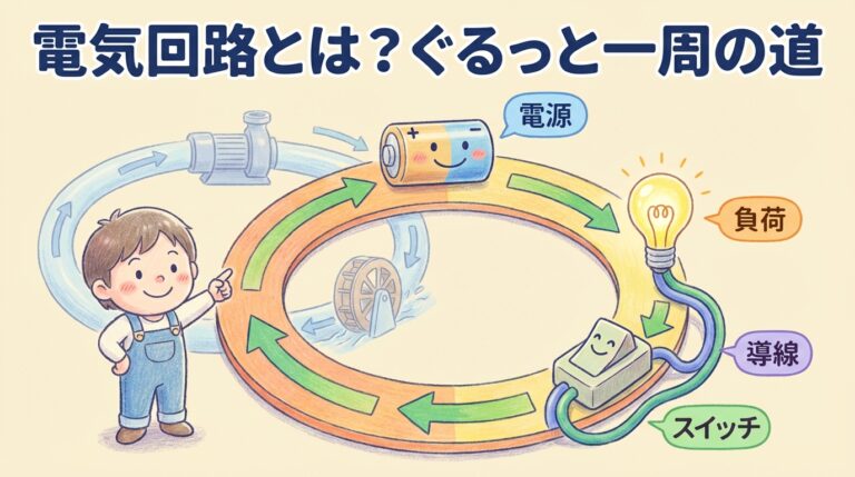 電気回路とは？電気が流れる「ぐるっと一周の道」を図解で理解する