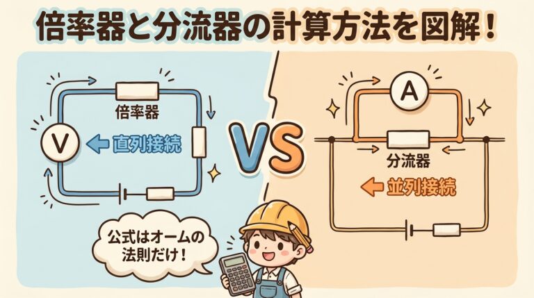 倍率器と分流器｜測定範囲を広げる「魔法の抵抗」の計算方法を完全図解