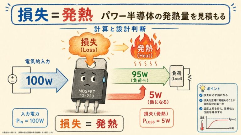 損失＝発熱｜パワー半導体の発熱量を見積もる完全ガイド