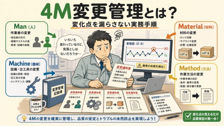 4M変更とは？4Mの意味と変化点管理のやり方を実務手順で解説
