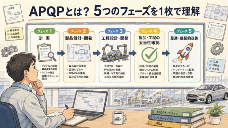 APQPとは？5フェーズを1枚で理解