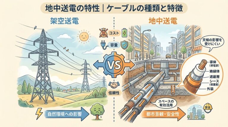 地中送電の特性｜ケーブルの種類・充電電流・許容電流を完全図解