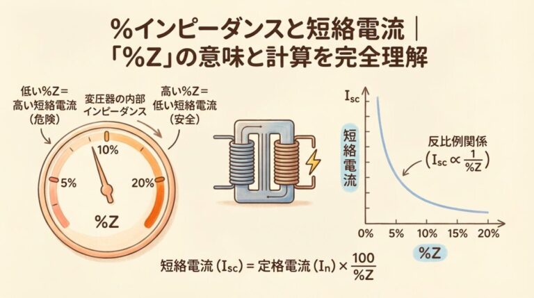 %インピーダンスと短絡電流｜「%Z」の意味と計算を完全理解