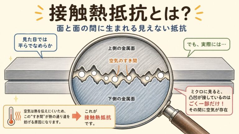 接触熱抵抗とは？｜面と面の間に生まれる「見えない抵抗」