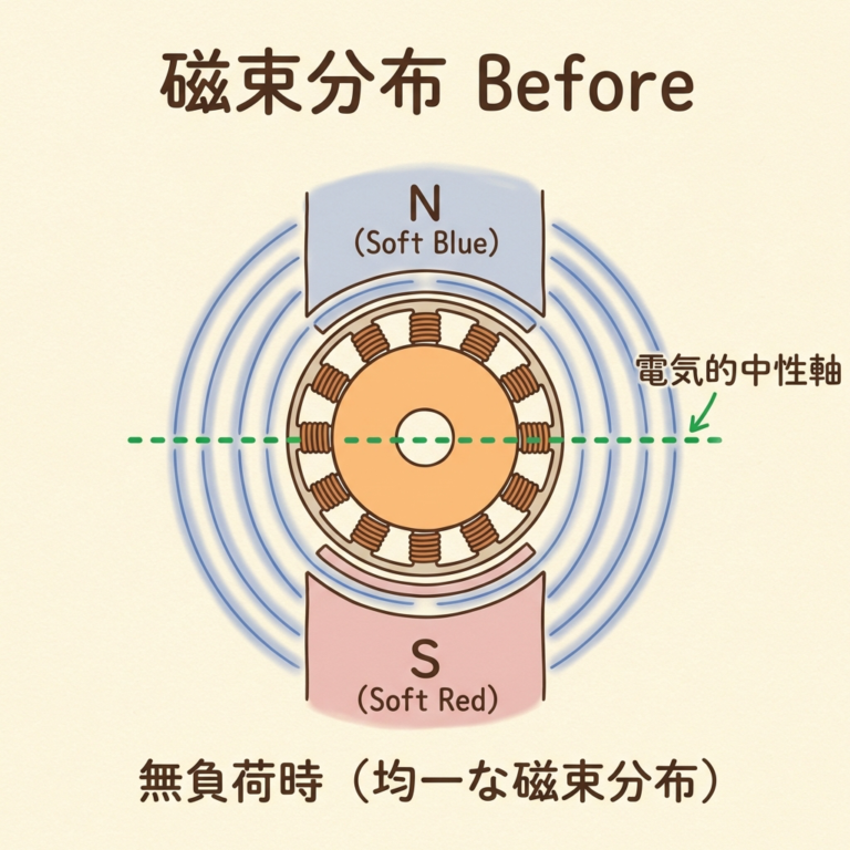電機子反作用とは?|磁束の歪みと減磁作用を図解で完全理解【直流機 第3回】 - soloblog
