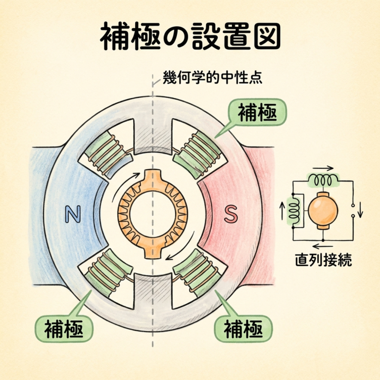 電機子反作用とは?|磁束の歪みと減磁作用を図解で完全理解【直流機 第3回】 - soloblog