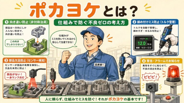 【完全図解】ポカヨケとは？種類と事例30選を一気に理解