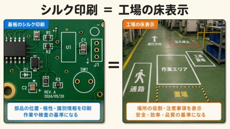 【完全図解】基板の白い文字「シルク印刷」とは？｜何のために印字されているのか
