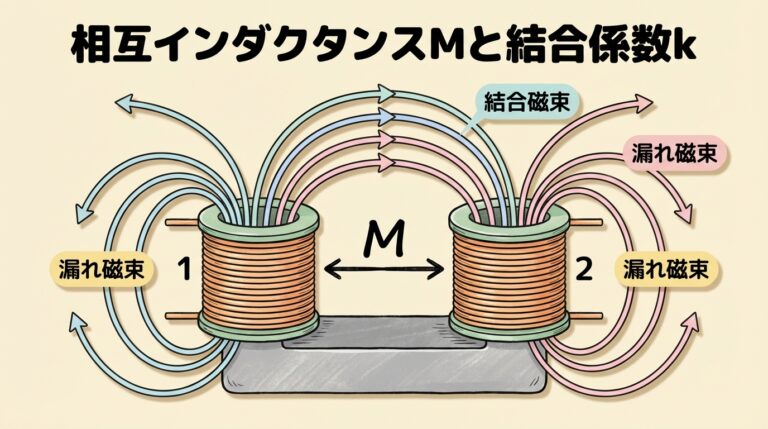 相互インダクタンスMと結合係数k｜「2つのコイルの磁気的つながり」を完全図解