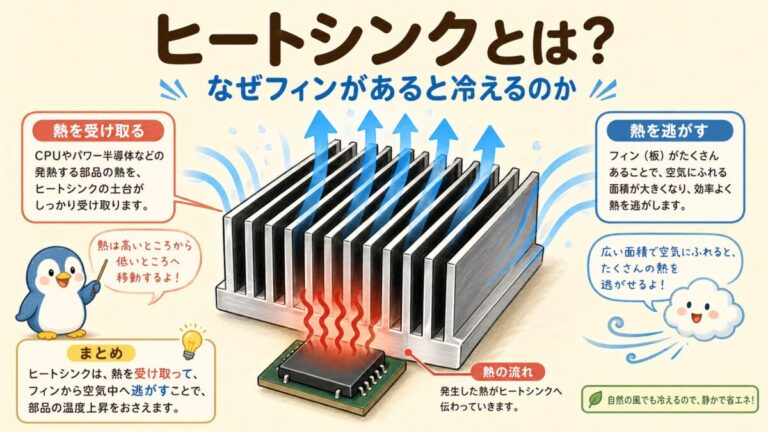 ヒートシンクとは？仕組みと種類、選び方の基本を図解｜必要な熱抵抗の計算ツール付き